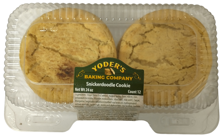 COOKIES FROZEN SNICKERDOODLE 12CT (YODER'S BAKING COMPANY